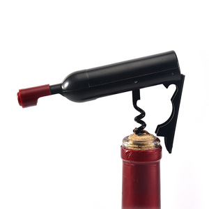 Venta al por mayor personalizado 3-en-1 multifuncional sacacorchos abrebotellas de vino abridores de cerveza en forma de vino de primera calidad - Product Image 4