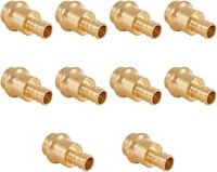 Raccord à sertir en laiton Green Rain 1/2 " Cuivre Pressé x 1/2 " PEX, Adaptateur en laiton pour connexion de tuyaux PEX