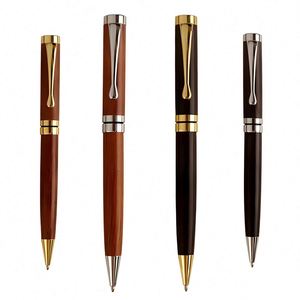 Eco-Friendly Luxury Rollerball <b>Pen</b> Customizable Wooden and Metal Ballpoint Signature <b>Pen</b> for Business Elegant Logo-Embellished - Product Image 6