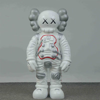 Statue de dessin animé en résine chromée dorée de haute qualité, grande figurine d'art populaire pour décoration intérieure, cadeaux d'extérieur