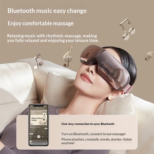 Masseur oculaire multifonctionnel, massage par airbag, compresse chaude, masque pour les yeux, BT intelligent, fonction vocale, protection visuelle à domicile, fonction musicale - Product Image 5