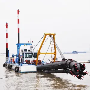 Nehir temizleme makinesi ekipmanı 8 inç kum kesici emme tarağı dragage sable satılık