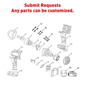 Bộ máy khoan búa không dây cầm tay New21V, máy khoan tác động, máy khoan không chổi than, kèm pin Li-ion 3.0Ah, đa chức năng - Product Image 5