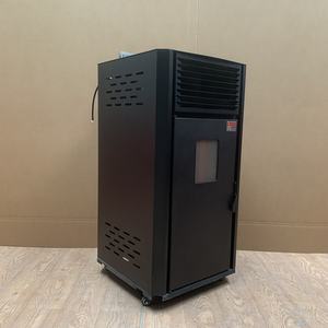 60 ㎡   Poêles à granulés d'acier pour intérieur avec télécommande, foyer mural à biomasse sans fumée pour salon - Product Image 5