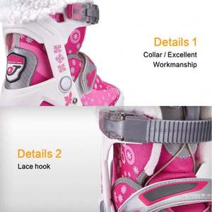 Patins à <span class=keywords><strong>glace</strong></span> de hockey de doublure de <span class=keywords><strong>fourrure</strong></span> de base de PVC résistants au froid de marque professionnelle - Product Image 2