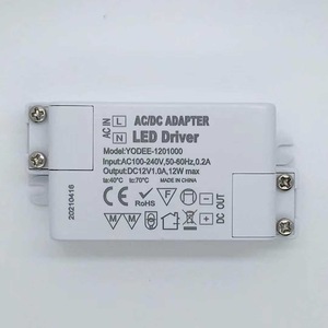 Adaptateur secteur Yodee Led Driver 12V 1A 12W AC/DC pour transformateur de bande lumineuse LED - Product Image 5