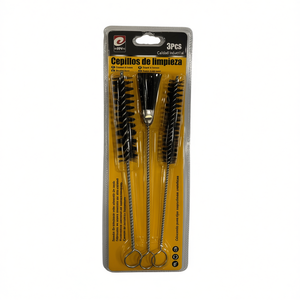 Kit de nettoyage de 3 brosses à long manche en fil d'acier de qualité industrielle pour le nettoyage des tuyaux et des tubes - Product Image 2