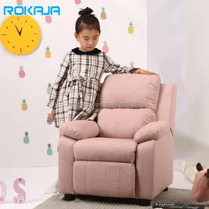 Kolçak depolama ile Modern eğlence çocuk Recliner oturma odası yatak akıllı tekli koltuk çocuklar Mini kanepe