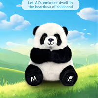 Peluche interactive IA en forme de panda amusant, jouet parlant intelligent, animal en peluche OEM ODM avec logo personnalisé HongRuiKe, éducatif pour enfants
