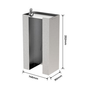 FANDA-GUANTERA DESECHABLE DE ACERO INOXIDABLE, CIERRE DE SEGURIDAD DE ALMACENAMIENTO MONTADO EN PARED HECHO EN TAIWÁN PARA SCIENCE LAB - Product Image 6