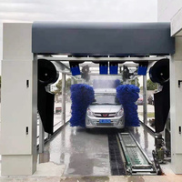 Machine de lavage de voitures à vapeur haute pression électrique 14 pièces avec brosses de séchage, construction en acier inoxydable