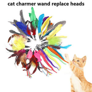 Großhandel Hot Sales Einziehbarer dreiteiliger Stick <span class=keywords><strong>Cat</strong></span> Teaser Stick Plus 5 Ersatz köpfe <span class=keywords><strong>Feather</strong></span> Tease <span class=keywords><strong>Cat</strong></span> Toys - Product Image 6