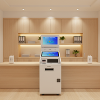 Kiosque d'impression de documents A4 tout-en-un en libre-service avec SDK, imprimante laser A4 sur pied, paiement par espèces et pièces pour universités