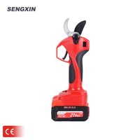 Sécateur et cisailles électriques sans fil 21V 33mm à moteur sans balais avec conception ambidextre pour l'élagage de jardin - Facile à utiliser