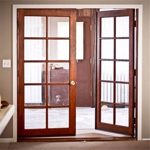 Porte Interne Doppie ad Arco Stile Francese DAIYA con Vetro Fumè - Product Image 2