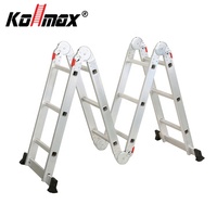 Échelle pliante en aluminium multi-usages avec petite charnière, escalier intérieur/extérieur