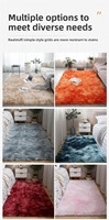 Alfombra Lavable a Máquina HJ Wholesale, Alfombra Moderna de Felpa con Diseño Tie-Dye, Antideslizante, Acogedora, para Cuarto de Bebés y Niños