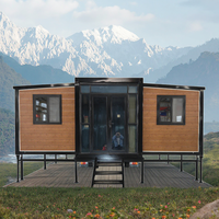 Conteneur de petite maison préfabriqué modulaire à deux chambres à coucher extensible et prêt à expédier pour hôtels appartements Structure en acier durable