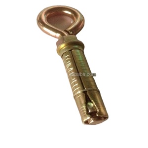 Boulon <span class=keywords><strong>d</strong></span>'<span class=keywords><strong>ancrage</strong></span> <span class=keywords><strong>d</strong></span>'expansion de manchon ouvert fermé en acier inoxydable M8-M20 crochet à <span class=keywords><strong>anneau</strong></span> de type L finition galvanisée ancre de mur en béton pouce - Product Image 2