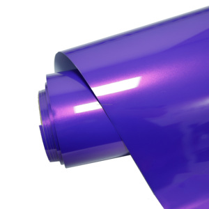 HIGHCOOL Vinilo protector antiarañazos Autocurativo a prueba de UV Cambio de color PVC Car Wrap Boom Cuerpo morado Superficie brillante Car - Product Image 2