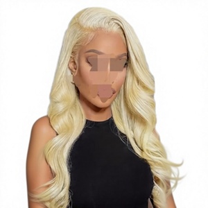 Cheveux humains indiens Remy longs blond platine - Product Image 1