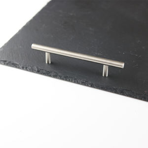 Vente en gros 12 "X 16" Grande planche à fromage en ardoise et ensemble de couverts en acier inoxydable Assiettes à dîner en pierre d'ardoise - Product Image 2