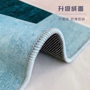 Alfombra de Estilo Nórdico, Rectangular, con Patrón Abstracto, de Fibra de Poliéster, para Uso Doméstico, Sala de Estar, Dormitorio, Moderna, Minimalista, Gris Cristal - Product Image 4