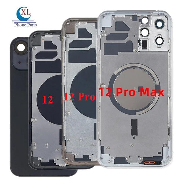 Rear Door Body for iPhone 11 12 13 14 Pro Max 14Plus 13 12 Mini Xs Max Xr X 8 Plus Glass Battery Cover Back Housing Parts