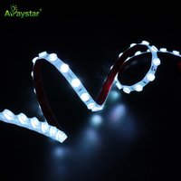 Bande lumineuse LED étanche pour mur, 10*6mm, 24V, RGB, flexible, pour éclairage architectural extérieur