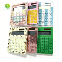 Calculatrice solaire portable à 8 chiffres en acrylique avec motif personnalisé, pour étudiants et bureaux, vente en gros, OEM disponible