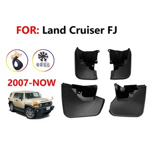 สำหรับโตโยต้าแลนด์ครุยเซอร์ FJ 2007-2020 แผ่นกันโคลนยางรถยนต์พลาสติกสีดำ แผ่นกันโคลนรถยนต์ - Product Image 5