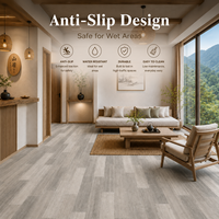 Carrelage en porcelaine imitation bois 600x600 mm, finition mate, antidérapant, pour salon et magasin de détail