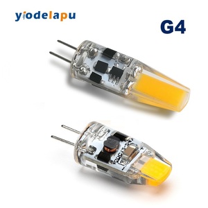 12-24V Dimmable G4 Mini <span class=keywords><strong>LED</strong></span> <span class=keywords><strong>BULB</strong></span> <span class=keywords><strong>1W</strong></span> COB Silicone Đèn tiết kiệm năng lượng 2W Halogen thay thế cho khách sạn Đèn chùm chiếu sáng - Product Image 2