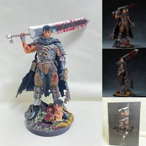 Figurine de manga de dessin animé 32 cm Ber <span class=keywords><strong>Serk</strong></span> Guts à deux têtes interchangeables, épées katana, nouvelle figurine en PVC, jouet d'anime, cadeau - Product Image 1