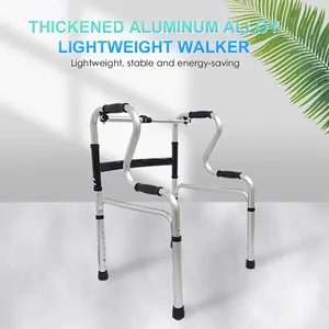Personalizado médico de aluminio adultos discapacitados ancianos <span class=keywords><strong>personas</strong></span> <span class=keywords><strong>mayores</strong></span> andador vertical marco plegable ayudas para caminar con asiento - Product Image 6