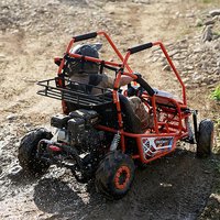 Kart à pédales à essence 212cc refroidi par air 4 temps avec un design attrayant pour les enfants