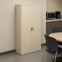 Armoire de rangement robuste en acier thermolaqué, verrouillable, pour bureau à domicile et entrepôt