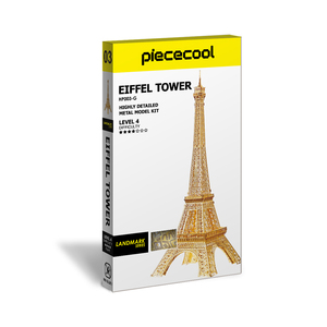 Rompecabezas Metálico 3D de la Torre <span class=keywords><strong>Eiffel</strong></span> de Piececool, Kit de Modelo para Armar, Edificio Emblemático para Adultos - Product Image 5