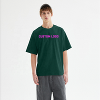 T-shirt à épaules tombantes 280 GSM, impression personnalisée logo sérigraphie DTG DTF en relief, fabricant