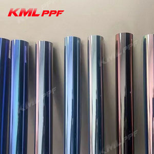 Xfor KML bukalemun araba pencere tonu filmi için toptan renk değiştiren PET malzeme UV geçirmez 1.52*30m rulo şeklinde - Product Image 1