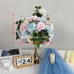 DKB - Oferta Especial - Arreglo Floral de Rosas Grandes de 50 cm, 60 cm, 70 cm y 80 cm, Centros de Mesa para Bodas, Bola de Flores Artificiales de Seda - Product Image 2