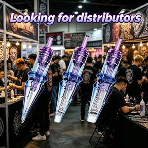 เข็มสักลายแบบตลับ รุ่นดาบแห่งกษัตริย์ แบบใช้แล้วทิ้ง ผ่านการฆ่าเชื้อ บรรจุ 20 ชิ้น/กล่อง สำหรับงานศิลปะบนร่างกาย - Product Image 1