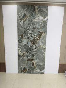 Panel de Pared Decorativo de <span class=keywords><strong>PVC</strong></span> con Diseño de Mármol Negro Impermeable, Gran Venta - Product Image 2