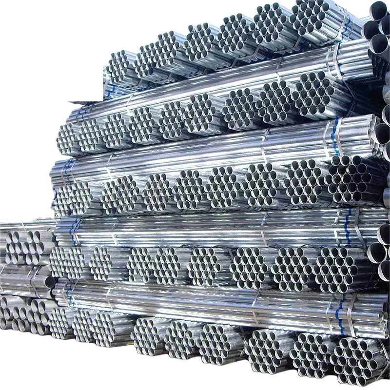 ASTM A106 A500 grado B DN30 DN32 DN35 DN40 tubería de acero galvanizada en caliente para la construcción