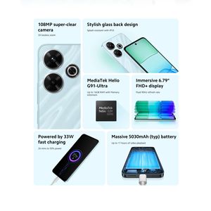 Teléfono Inteligente Original para 13, Cámara Súper de 108MP, Pantalla FHD de 6.79 Pulgadas, Teléfonos Móviles con Carga Rápida de 33W - Product Image 4