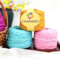 Fil à crocheter et à broder en polyester 100 % teint, haute élasticité, pour sacs bouquets DIY – Vente en gros