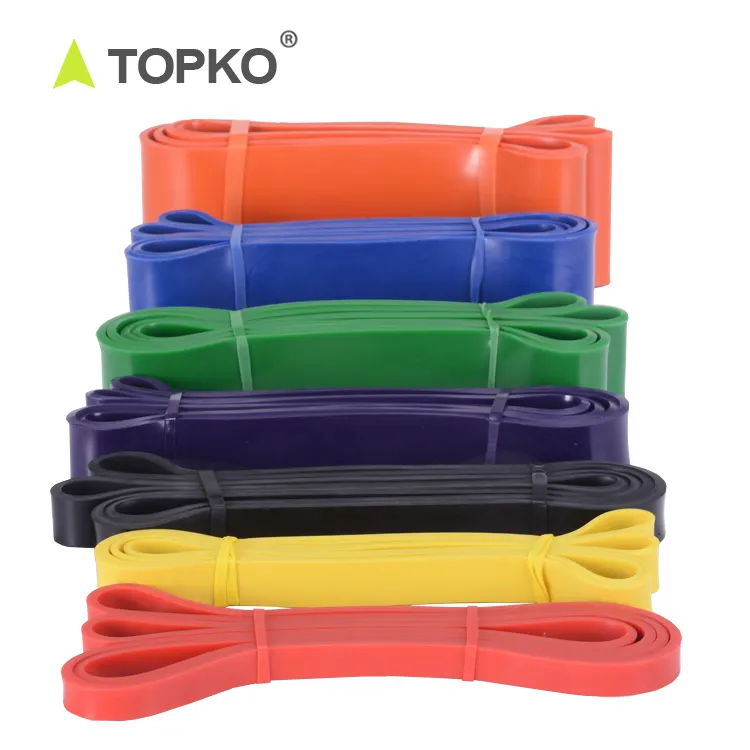 TOPKO Conjunto de 4 bandas de apoio para exercícios, faixas de resistência para a maioria das pessoas