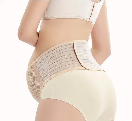 Ceinture de soutien Beige pour femmes enceintes, lingerie féminine de maternité, soutien pour le dos, bande ventrale, récupération post-partum