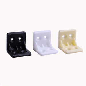Supports d'angle en plastique épaissi Yaweit, connecteurs en forme de 7 à angle droit pour supports d'étagères, accessoires de quincaillerie pour meubles - Product Image 5