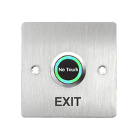 Cerradura de Puerta Inteligente Profesional de Acero Inoxidable con LED, Infrarrojos, Sin Contacto, Sistema de Control de Acceso, Botón de Salida